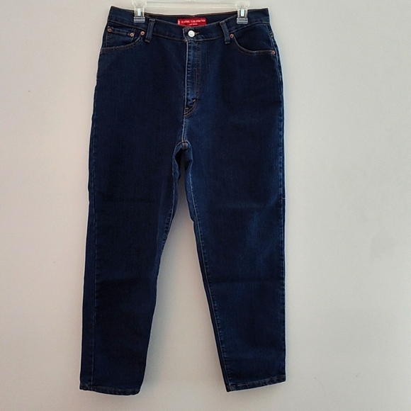 Levi's Denim - Levi's Classic Slim Tapered Stretch 512 Jeans Size 16S Dark Wash Casual Western